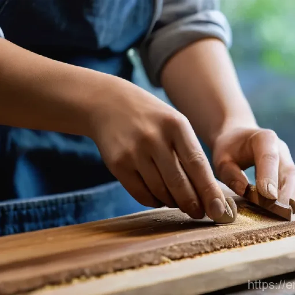 AI 이미지 생성 기술의 기술적 도전 - **Prompt:** A hyperrealistic close-up shot of a skilled female artisan, aged 20s, meticulously carvi...