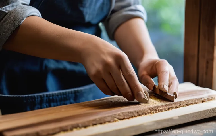 AI 이미지 생성 기술의 기술적 도전 - **Prompt:** A hyperrealistic close-up shot of a skilled female artisan, aged 20s, meticulously carvi...
