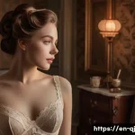 AI 이미지 생성에서의 데이터 중요성 - A high-resolution, photorealistic portrait of a confident young woman wearing elegant vintage-inspir...